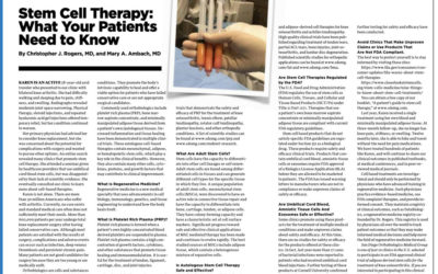 San Diego Orthobiologics Medical Group Doctors educate San Diego Doctors on Regenerative Medicine for Musculoskeletal Conditions.