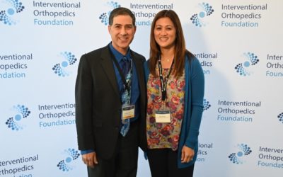 Dr. Chris Rogers and Dr. Mary Ambach at the Interventional Orthopedics Foundation Scientific Meeting