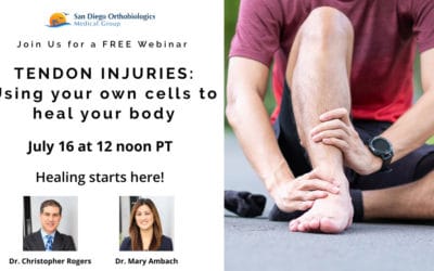 FREE Webinar on Tendon Injuries: Using Your Own Cells to Heal Your Body