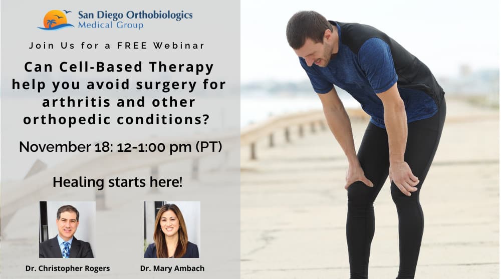 Osteoarthritis Webinar for Non Surgical Treatment Options