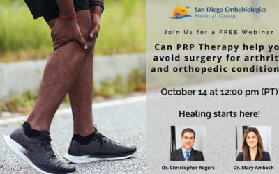 Can PRP Therapy Help Avoid Surgery For Arthritis and Orthopedic Conditions?