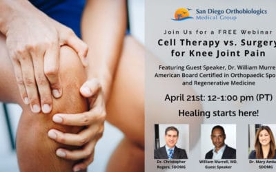 FREE Webinar: Cell Therapy vs. Surgery for Knee Joint Pain