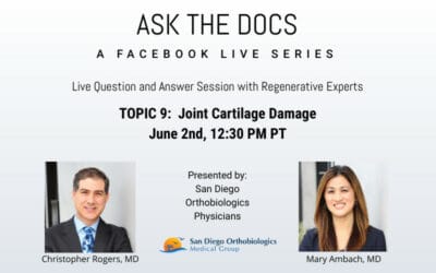 Ask the Docs: Joint Cartilage Damage