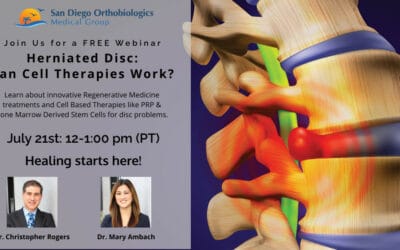 FREE Webinar: Herniated Disc – Can Cell Therapies Help?