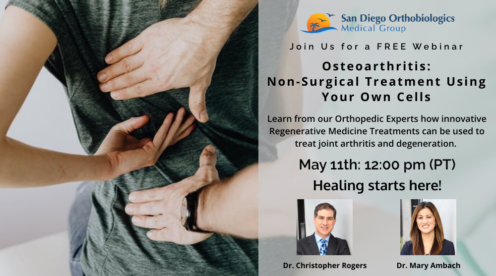 May webinar banner for osteoarthritis