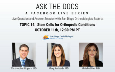 Ask the Docs: Stem Cells for Orthopedic Conditions