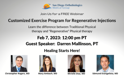 FREE Webinar: Customized Exercise Program for Regenerative Injection