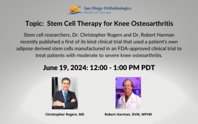 FREE Webinar: Stem Cell Therapy for Knee Osteoarthritis