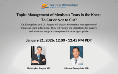 FREE Webinar: Management of Meniscus Tears in the Knee